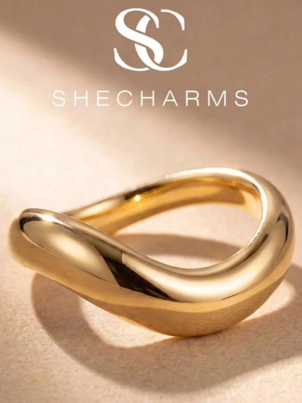 925 Sterling Silver Gold Plated Ring